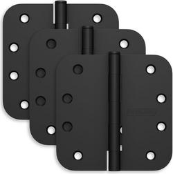 4 x 4 in. Radius Hinge in Matte Black (Pack of 3)