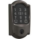 Smart Wifi Deadbolt with Keypad in Black Stainless 