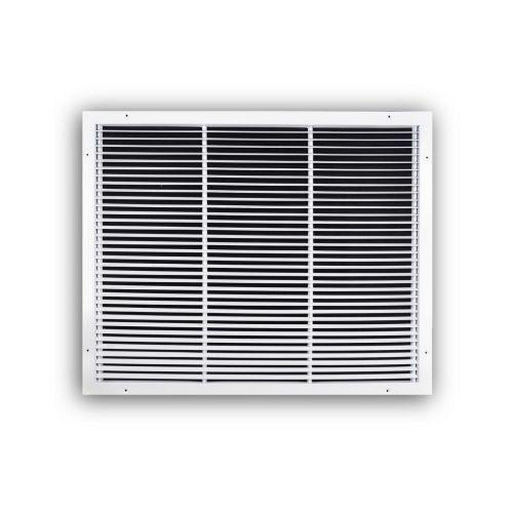 Rectorseal White 24 in. Ceiling and Sidewall 1-way Return Grille White Aluminum 