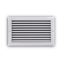 24 x 12 in. Ceiling and Sidewall 1-way Return Grille White Aluminum