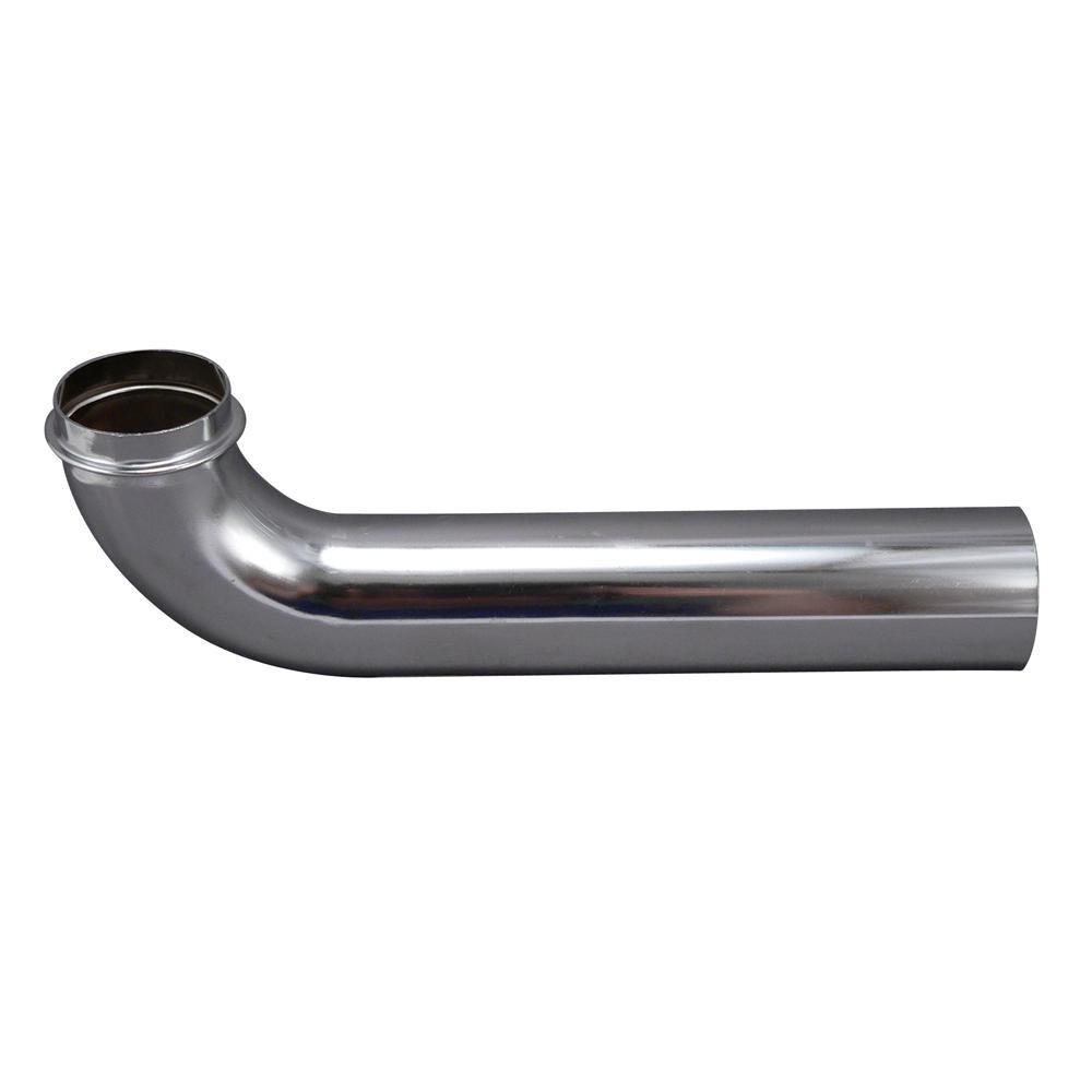 Chrome 1-1/4 X 12 17 Gauge WALL BEND Polished Chrome 