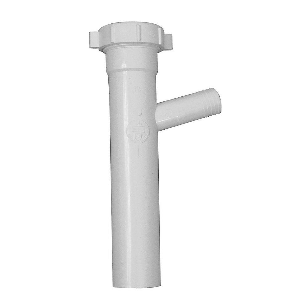 Dearborn White Slip-Joint Branch Tailpiece in White 