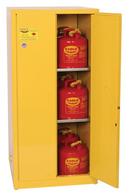 60 gal 2-Door Manual Close Safety Cabinet in Yellow