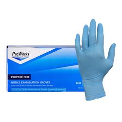 Nitrile Size XXL Powder Free Exam Glove in Blue (Case of 10)