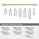 Amerock Champagne Bronze 18 in. Center-to-Center Appliance Pull 