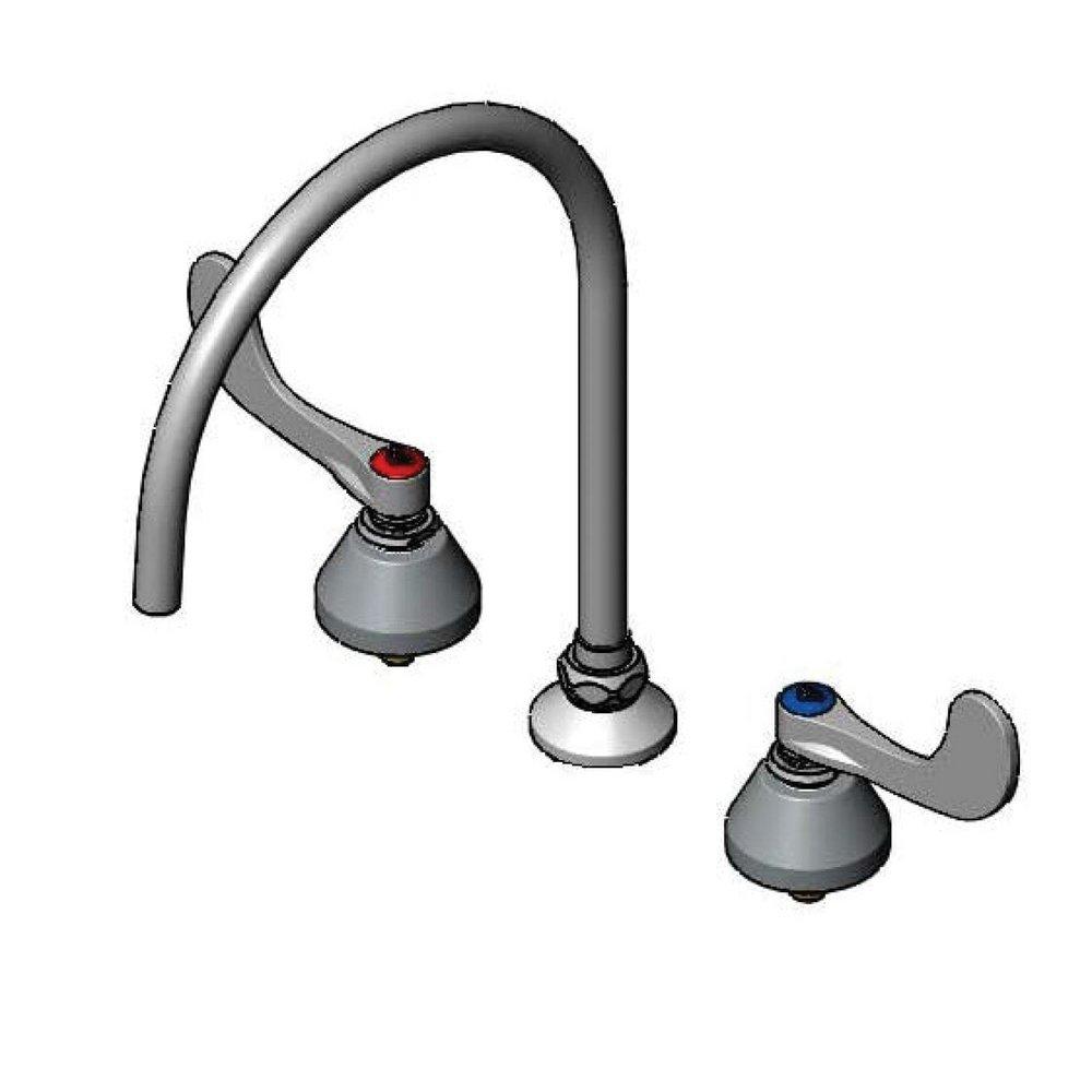 Two Handle Widespread Faucet in Chrome Plated 