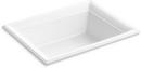 20-7/8 in. Drop-in Rectangular Vitreous China Bathroom Sink in White