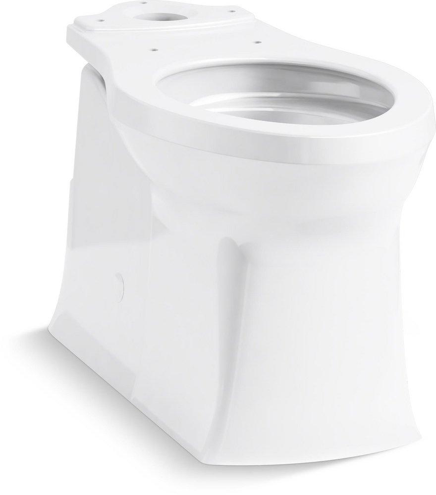 CORBELLE TALL ELONGATED TOILET BOWL WITH SKIRTED TRAPWAY WHITE BOWL ONLY 