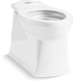 Elongated Toilet Bowl in White