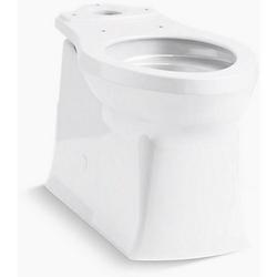 Elongated Skirted Toilet Bowl in White