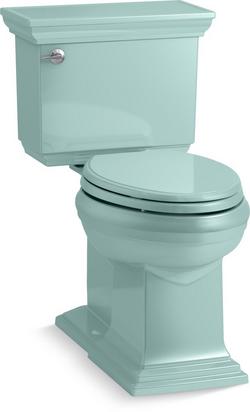 1.28 gpf Elongated Two Piece Toilet in Spring Green