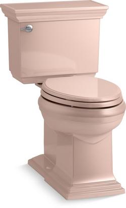 1.28 gpf Elongated Two Piece Toilet in Peachblow