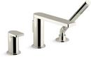 KOHLER Vibrant Polished Nickel Single Handle Roman Tub Faucet 