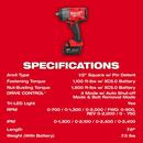 M18 FUEL 1/2 HIGH TORQUE IMPACT WRENCH W/ FRICTION RING KIT 