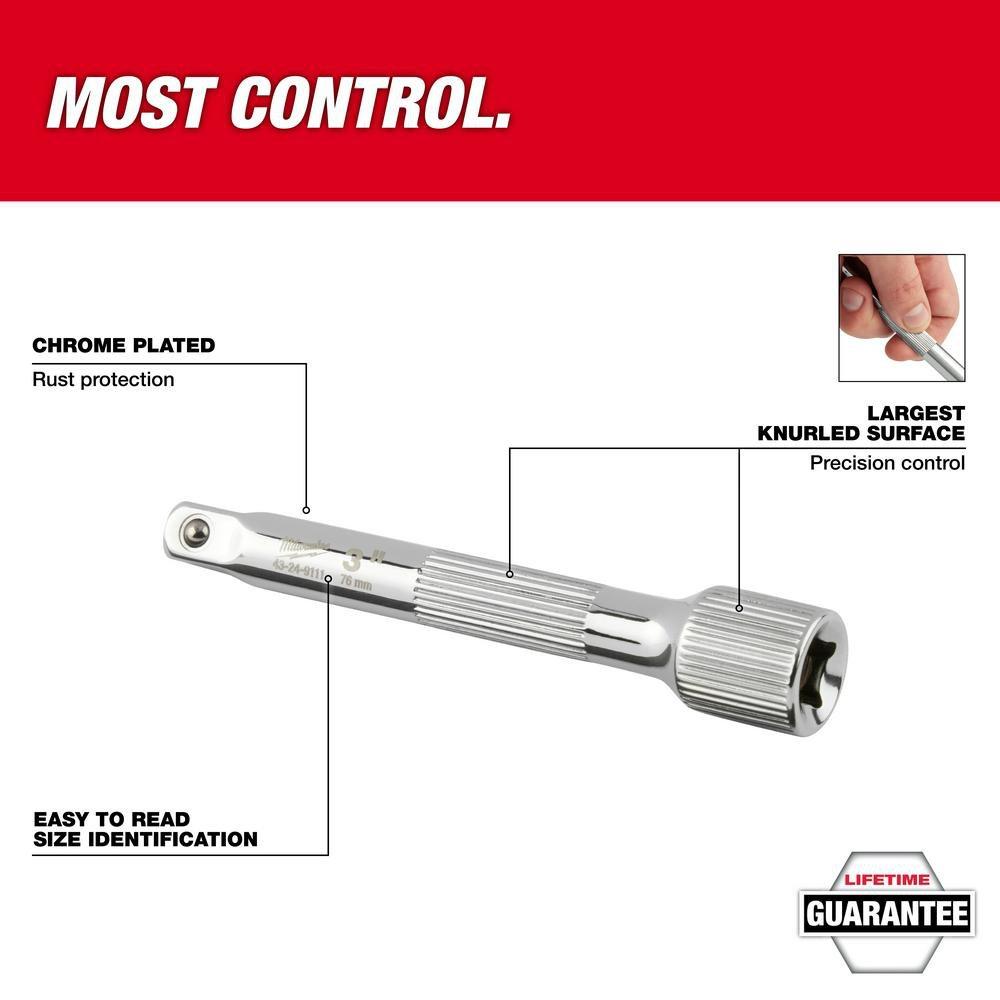 4PC 3/8 DRIVE EXTENSION SET 