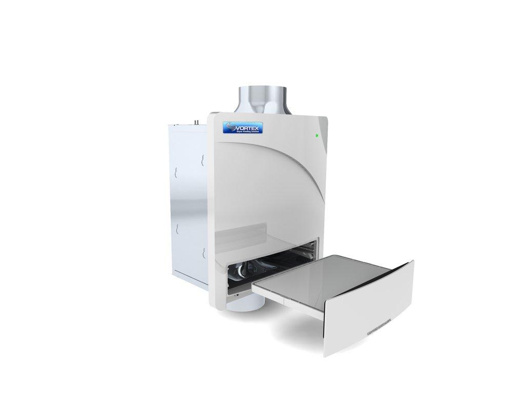 DRYER BOOSTER FAN WITH INTEGRATED LINT TRAP UL705 