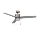 RP Lighting Brushed Nickel 52 in. 3-Blade Indoor Ceiling Fan 