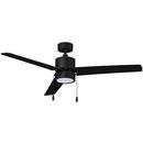 52 in. 3-Blade Indoor Ceiling Fan in Matte Black/Matte Black