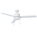 52 in. 3-Blade Indoor Ceiling Fan in White/White