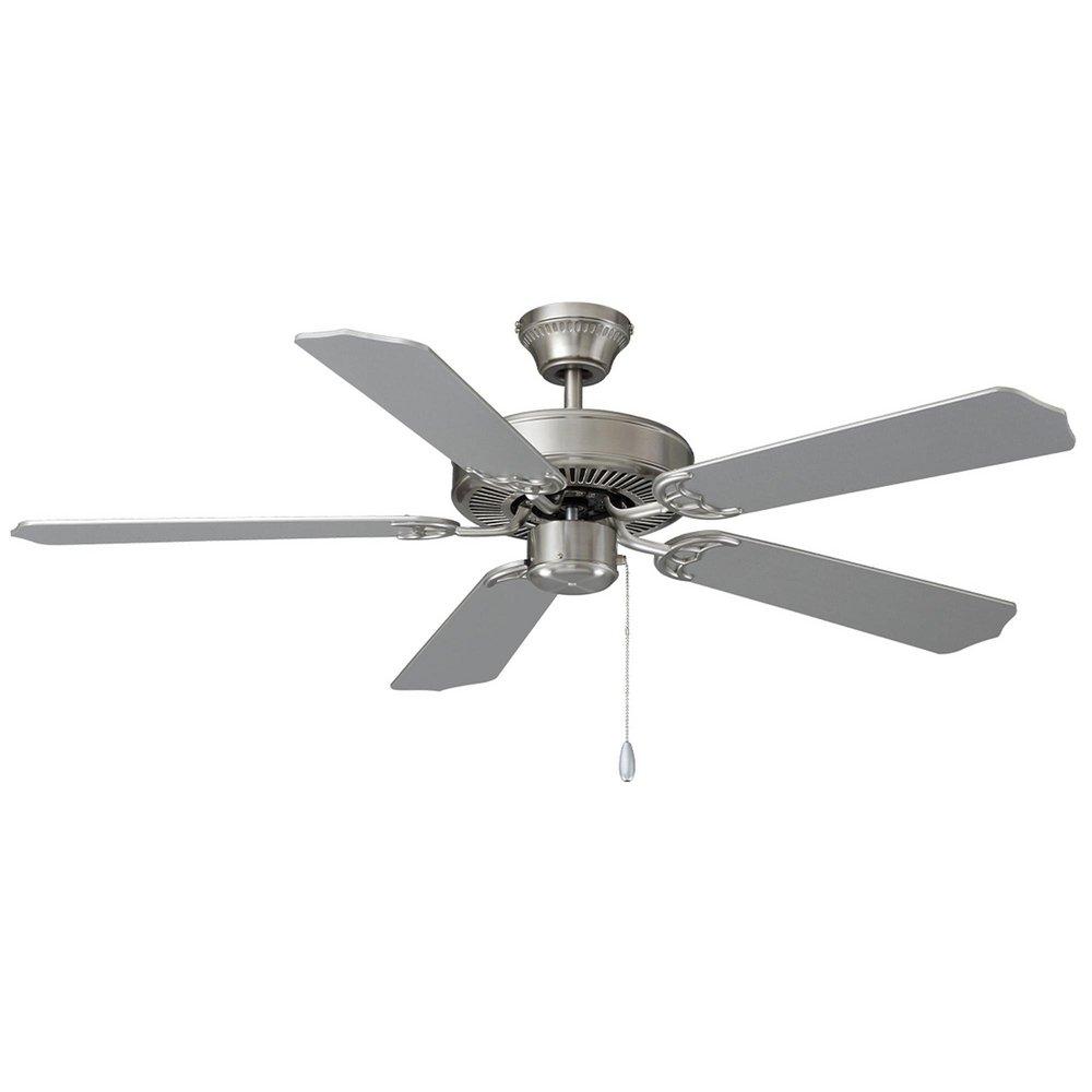 RP Lighting Brushed Nickel 52 in. 5-Blade Indoor Ceiling Fan 