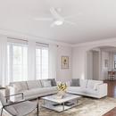 RP Lighting White 52 in. 5-Blade Indoor Ceiling Fan 