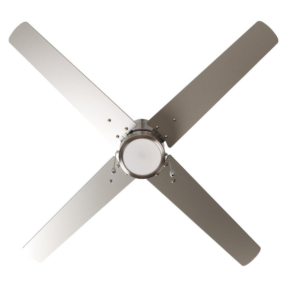 RP Lighting Brushed Nickel 52 in. 4-Blade Indoor Ceiling Fan 