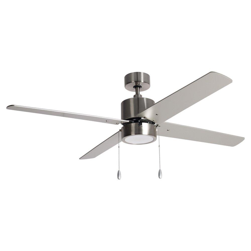 RP Lighting Brushed Nickel 52 in. 4-Blade Indoor Ceiling Fan 
