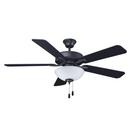 RP Lighting Matte Black 52 in. 5-Blade Indoor Ceiling Fan 