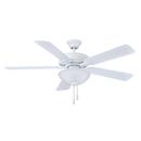 RP Lighting Matte White 52 in. 5-Blade Indoor Ceiling Fan 