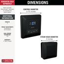 Delta Faucet Matte Black Steam Bath Control 