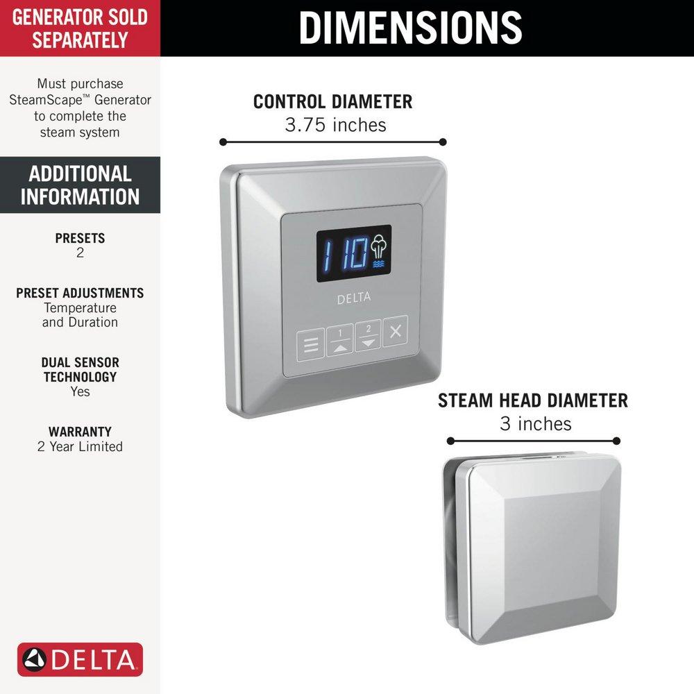 DELTA UNIVERSAL SHOWERING COMPONENTS: STEAMSCAPE TRANSITIONAL CLASSIC PACKAGE 