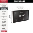 DELTA UNIVERSAL SHOWERING COMPONENTS: SHOWERSENSE LINEAR SQUARE DIGITAL INTERFACE 