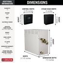 DELTA UNIVERSAL SHOWERING COMPONENTS: SIMPLESTEAM KIT - 15KW 