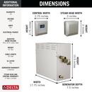 DELTA UNIVERSAL SHOWERING COMPONENTS: SIMPLESTEAM KIT - 15KW 