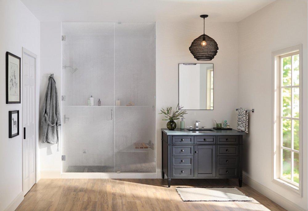 DELTA UNIVERSAL SHOWERING COMPONENTS: TILT-UP SHOWER SEAT 