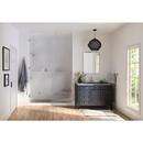 Tilt-Up Wood Shower Seat with Mounting Brackets in Stainless Steel 