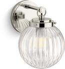 1-Light Wall Sconce in Satin Nickel 