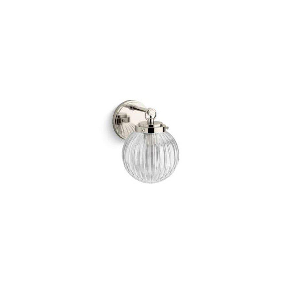 1-Light Wall Sconce in Satin Nickel 