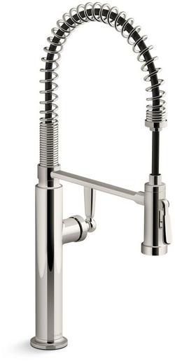 Single Handle Pre-Rinse Pull Down Kitchen Faucet in Vibrant&reg; Polished Nickel