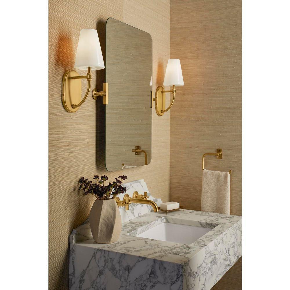 20 x 30 in. Rectangular Mirror in Vibrant Brushed Moderne Brass 