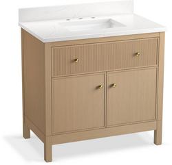 37 x 22 VANITY IN WHITE OAK