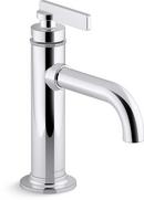 Single Handle Monoblock Bathroom Sink Faucet in Polished Chrome