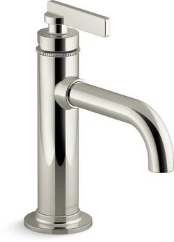 Single Handle Monoblock Bathroom Sink Faucet in Vibrant&reg; Polished Nickel
