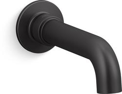 Wall Mount Tub Spout in Matte Black