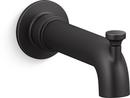 Tub Spout with Diverter in Matte Black