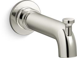 Wall Mount Tub Spout with Diverter in Polished Chrome