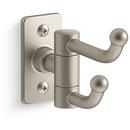 Double Robe Hook in Vibrant Brushed Nickel 