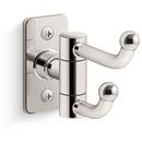 Double Robe Hook in Vibrant&reg; Polished Nickel 