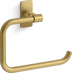 Towel Ring in Vibrant Brushed Moderne Brass