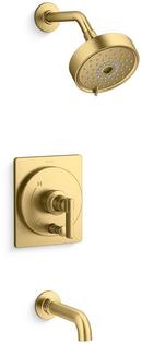 KOHLER Vibrant&reg; Brushed Moderne Brass Single Handle Multi Function Bathtub & Shower Faucet (Trim Only) 